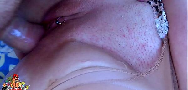  Fucking deep in the ass a dirty flat slut , and cumming in her opened ass